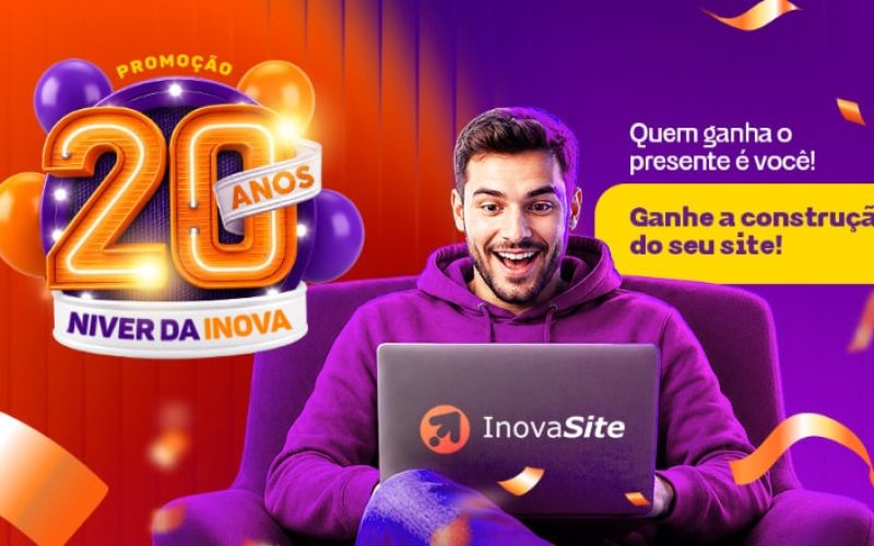 A Inovasite faz aniversário, mas quem ganha o presente é a sua empresa.